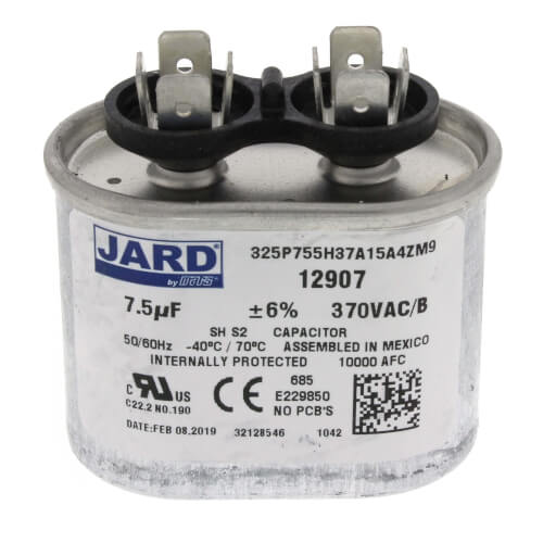 JARD 7.5MFD Oval Capacitor (370V)
