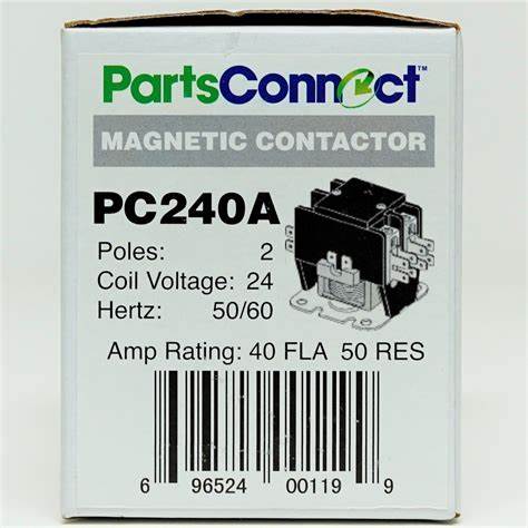 PC240A MAGNECTIC CONTACTOR 24V 50/60 POLES: 2